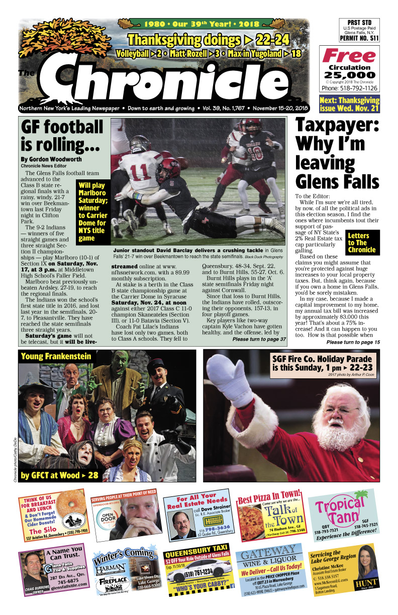 Our November 15 issue  Glens Falls Chronicle